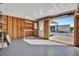 Bright and spacious workshop with open door and work bench at 322 S Port Royal Ln, Apollo Beach, FL 33572