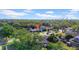 Aerial view showing home's location in a residential neighborhood with city skyline in the distance at 3621 19Th Street N, St Petersburg, FL 33713