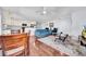 Living room features hardwood floors and ample natural light at 3621 19Th Street N, St Petersburg, FL 33713