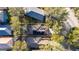 House with solar panels, view from above at 410 Pine Pointe Ct, Seffner, FL 33584