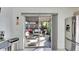 View of private patio accessible from the kitchen at 410 Pine Pointe Ct, Seffner, FL 33584