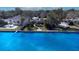 Aerial view of waterfront home with private dock and canal access at 5926 Bahama Shores S Dr, St Petersburg, FL 33705