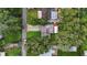 House and lot from an aerial perspective at 6145 55Th N Ave, St Petersburg, FL 33709
