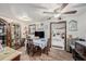 Bright dining area with wooden table and chairs, and kitchen view at 6145 55Th N Ave, St Petersburg, FL 33709