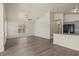 Spacious living room with vaulted ceilings, grey flooring, and lots of natural light at 806 E Laura St, Plant City, FL 33563
