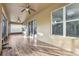 Covered patio with tile floor and ceiling fans at 8836 Citrus Palm Dr, Tampa, FL 33626