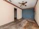 Small bedroom needing renovation, featuring a ceiling fan at 114 Connie Ave, Tampa, FL 33613