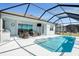 Screened pool and patio with outdoor kitchen at 12425 Glenridge Ln, Parrish, FL 34219