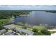 Aerial view of community by the lake at 13760 Orange Sunset Dr # 201, Tampa, FL 33618