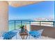 Inviting balcony seating with stunning ocean views, perfect for relaxing and enjoying the scenery at 1520 Gulf Blvd # 1602, Clearwater Beach, FL 33767