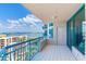 Spacious balcony with panoramic ocean and city views, blending indoor/outdoor living at 1520 Gulf Blvd # 1602, Clearwater Beach, FL 33767