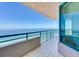 Relaxing balcony with stunning ocean views on a bright, sunny day at 1520 Gulf Blvd # 1602, Clearwater Beach, FL 33767