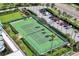 The tennis court is well maintained and located next to a parking lot at 1520 Gulf Blvd # 1602, Clearwater Beach, FL 33767