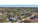 Aerial view of home and neighborhood with a coastal view in the distance at 2606 46Th S St, Gulfport, FL 33711