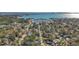 Wide aerial view showing the home's location near the waterfront at 2606 46Th S St, Gulfport, FL 33711