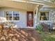 Relaxing back patio with wooden deck and comfortable seating at 2606 46Th S St, Gulfport, FL 33711