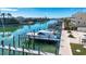 Boats docked at waterfront property with calm water at 443 Pinellas Bayway S # 105, Tierra Verde, FL 33715