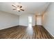 Bright living room with hardwood floors and high ceilings at 5127 Tower St, North Port, FL 34291