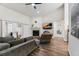 Spacious living area with a fireplace and comfortable seating at 764 Captiva Ne Ct, St Petersburg, FL 33702