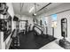 Home gym with a variety of equipment including weights and cardio machines at 8621 Ivy Stark Blvd, Wesley Chapel, FL 33545