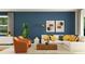 Relaxing living room with sectional sofa and stylish decor at 9706 Minnow Ray Dr, Land O Lakes, FL 34638