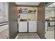Convenient laundry closet with washer and dryer included at 113 Woodlake Wynde # 19, Oldsmar, FL 34677