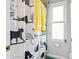 Bathroom with shower/tub, a cat-themed shower curtain, and window at 12833 Darby Ridge Dr, Tampa, FL 33624