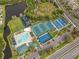 Aerial view of community amenities at 30119 Wellesley Way, Wesley Chapel, FL 33543