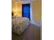 Bedroom with carpeted floors and window coverings at 30119 Wellesley Way, Wesley Chapel, FL 33543