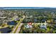 Wide aerial showcasing home's location in a quiet residential area at 3045 Dominion Ct, Safety Harbor, FL 34695