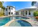 Stunning pool and spa with flagstone patio at 3045 Dominion Ct, Safety Harbor, FL 34695