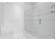 Modern bathroom featuring a glass-enclosed shower and sleek fixtures at 4407 W Dale Ave, Tampa, FL 33609