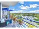 Serene balcony with water views and lush landscaping at 4823 Ebbtide Ln # 403, Port Richey, FL 34668