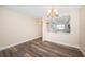 Open dining room and kitchen with modern finishes at 6145 Sun Blvd # 103, St Petersburg, FL 33715
