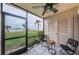Relaxing screened porch overlooking water view at 6145 Sun Blvd # 103, St Petersburg, FL 33715