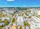 Scenic aerial view captures building's location with cityscape, neighborhood and blue sky background at 644 3Rd S Ave # 305, St Petersburg, FL 33701