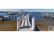 Private boat dock with spacious area at 743 Chesapeake Dr, Tarpon Springs, FL 34689