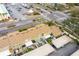 Overhead view of townhouses with parking and a landscaped courtyard at 7606 Woodbridge Blvd, Tampa, FL 33615