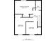 Two-story floor plan, 1148 sq ft, showing bedrooms, kitchen, and living room at 7606 Woodbridge Blvd, Tampa, FL 33615