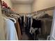 Large walk-in closet with ample hanging space at 833 N Keene Rd # W12, Clearwater, FL 33755