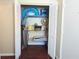 Walk-in closet with wire shelving; ideal for storage at 833 N Keene Rd # W12, Clearwater, FL 33755