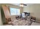 Home office with desk, two monitors, and area rug at 833 N Keene Rd # W12, Clearwater, FL 33755
