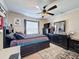 Bright bedroom with a double bed and plenty of storage at 19029 Chislehurst Dr, Land O Lakes, FL 34638