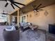 Spacious covered patio perfect for outdoor entertaining at 19029 Chislehurst Dr, Land O Lakes, FL 34638