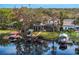 Lakefront property with multiple boat docks and beautiful landscaping at 1903 Haven Bend, Tampa, FL 33613