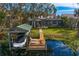 Luxury home with a pool and private boat dock on the lake at 1903 Haven Bend, Tampa, FL 33613