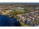 Aerial view of homes near school and lakefront at 1903 Haven Bend, Tampa, FL 33613