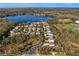 Bird's eye view of community near the lake and school at 1903 Haven Bend, Tampa, FL 33613