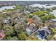 Aerial view showing home's location in a waterfront community at 363 Sanctuary Dr, Crystal Beach, FL 34681