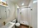 Clean bathroom with shower/tub combo and updated vanity at 4511 S Oak Dr # R12, Tampa, FL 33611
